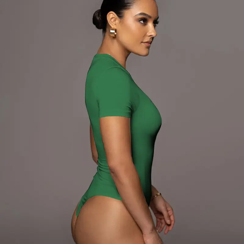Women's Sexy Tight-Fitting Short-Sleeve Bottoming Suit - Image 12