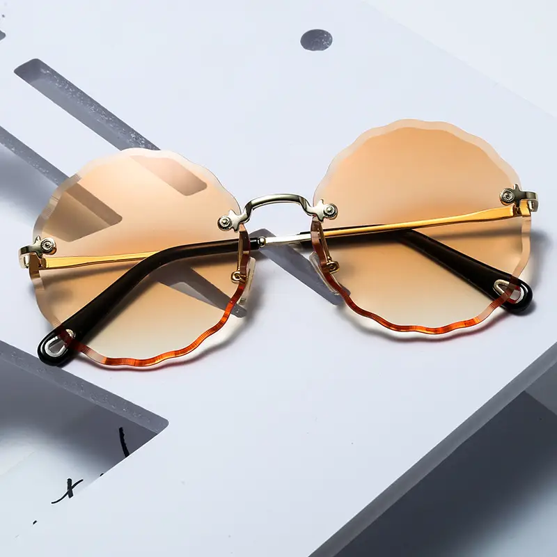 2026 Retro Round Sunglasses Diamond Cut Edge Anti-UV - Image 9