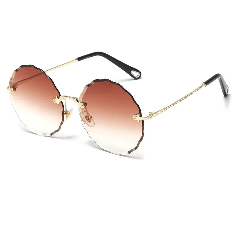 2026 Retro Round Sunglasses Diamond Cut Edge Anti-UV - Image 6