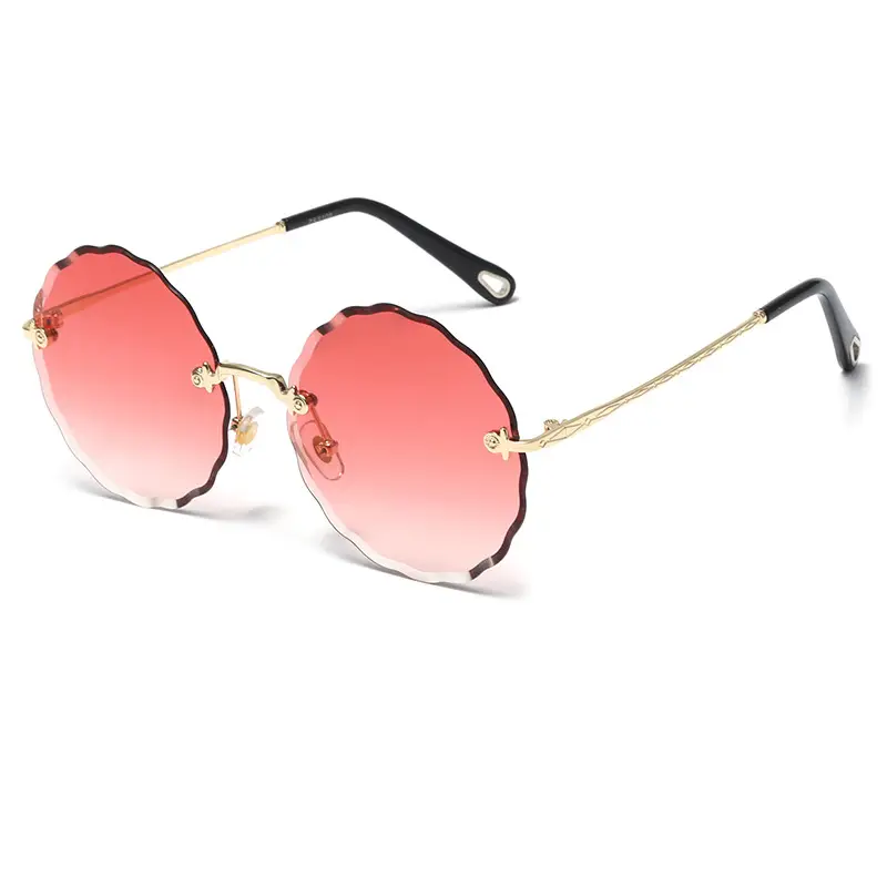 2026 Retro Round Sunglasses Diamond Cut Edge Anti-UV - Image 7