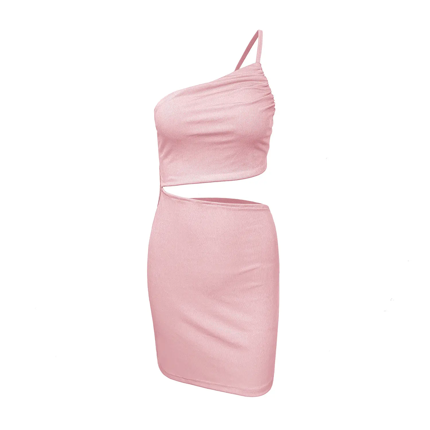 One Shoulder Hollow Hip-Covering Dress Women Summer - Image 12