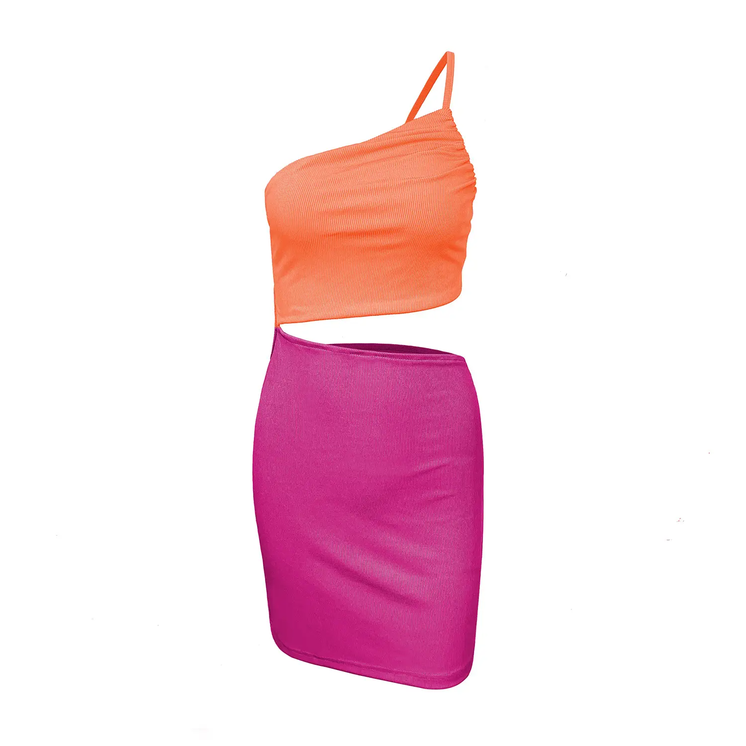 One Shoulder Hollow Hip-Covering Dress Women Summer - Image 14