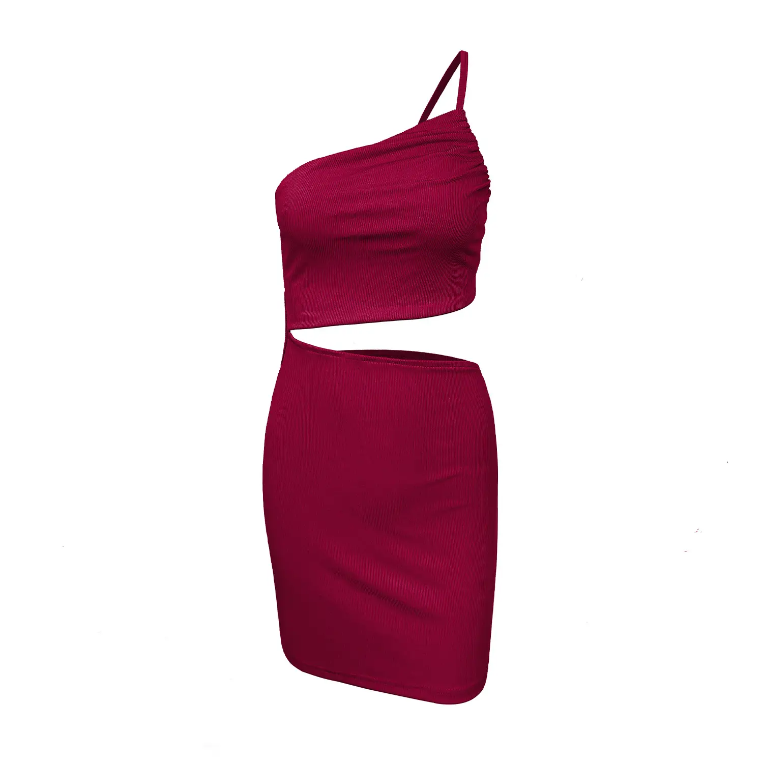 One Shoulder Hollow Hip-Covering Dress Women Summer - Image 4