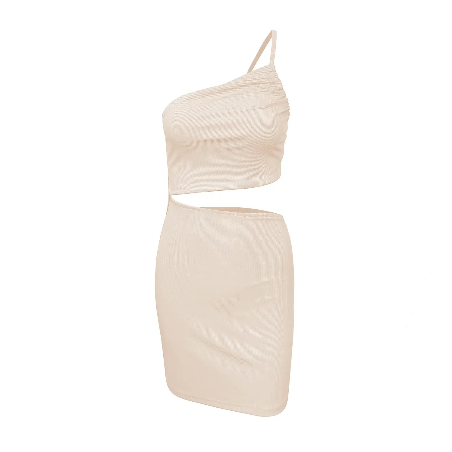 One Shoulder Hollow Hip-Covering Dress Women Summer - Image 5