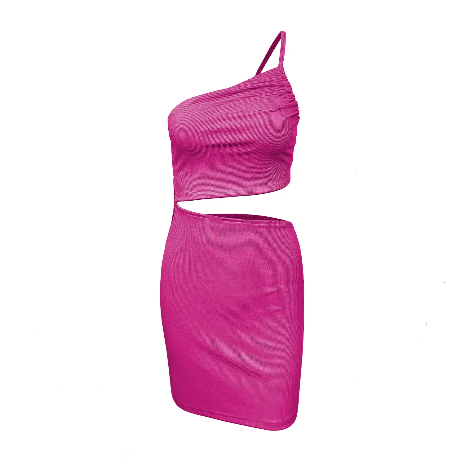 One Shoulder Hollow Hip-Covering Dress Women Summer - Image 6