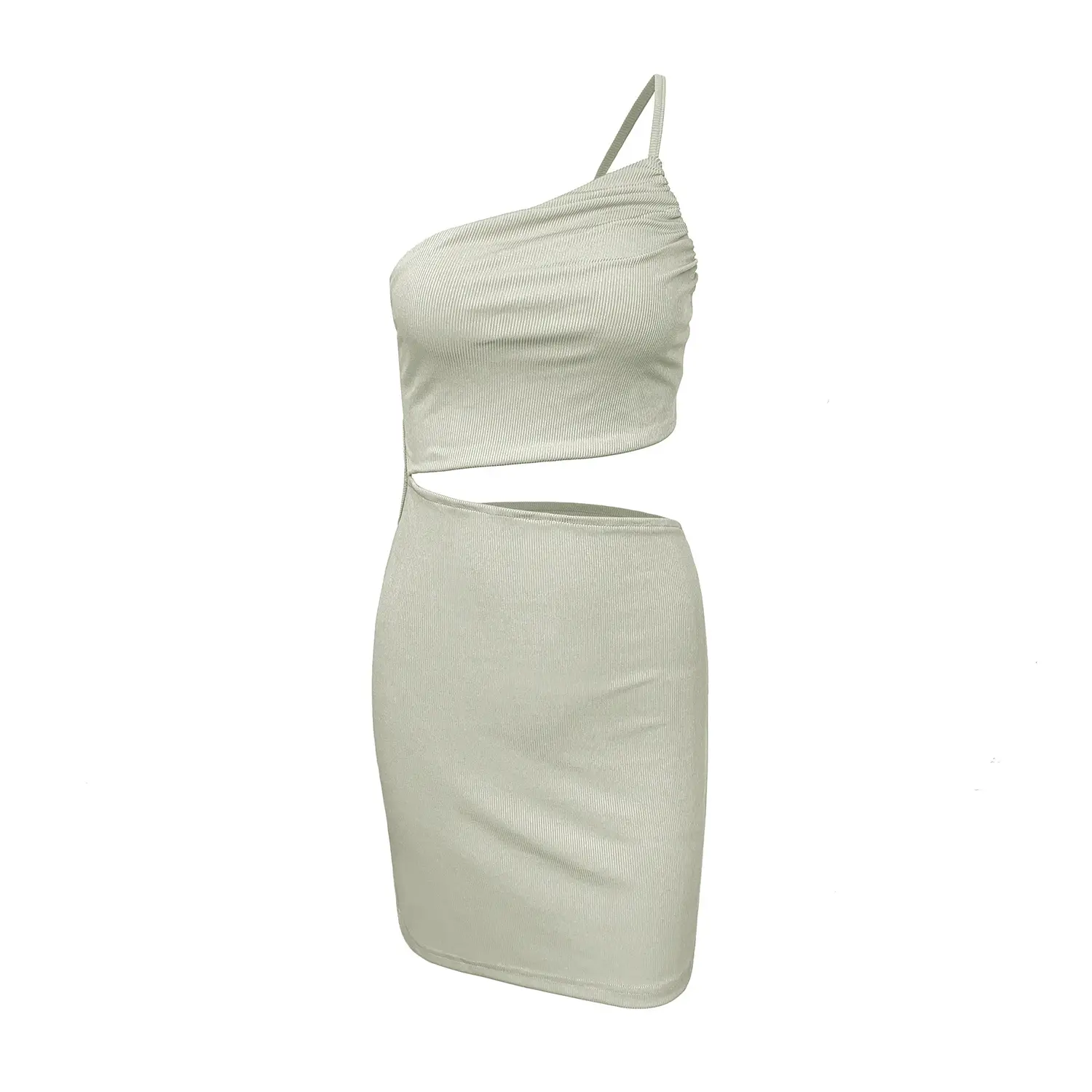 One Shoulder Hollow Hip-Covering Dress Women Summer - Image 7