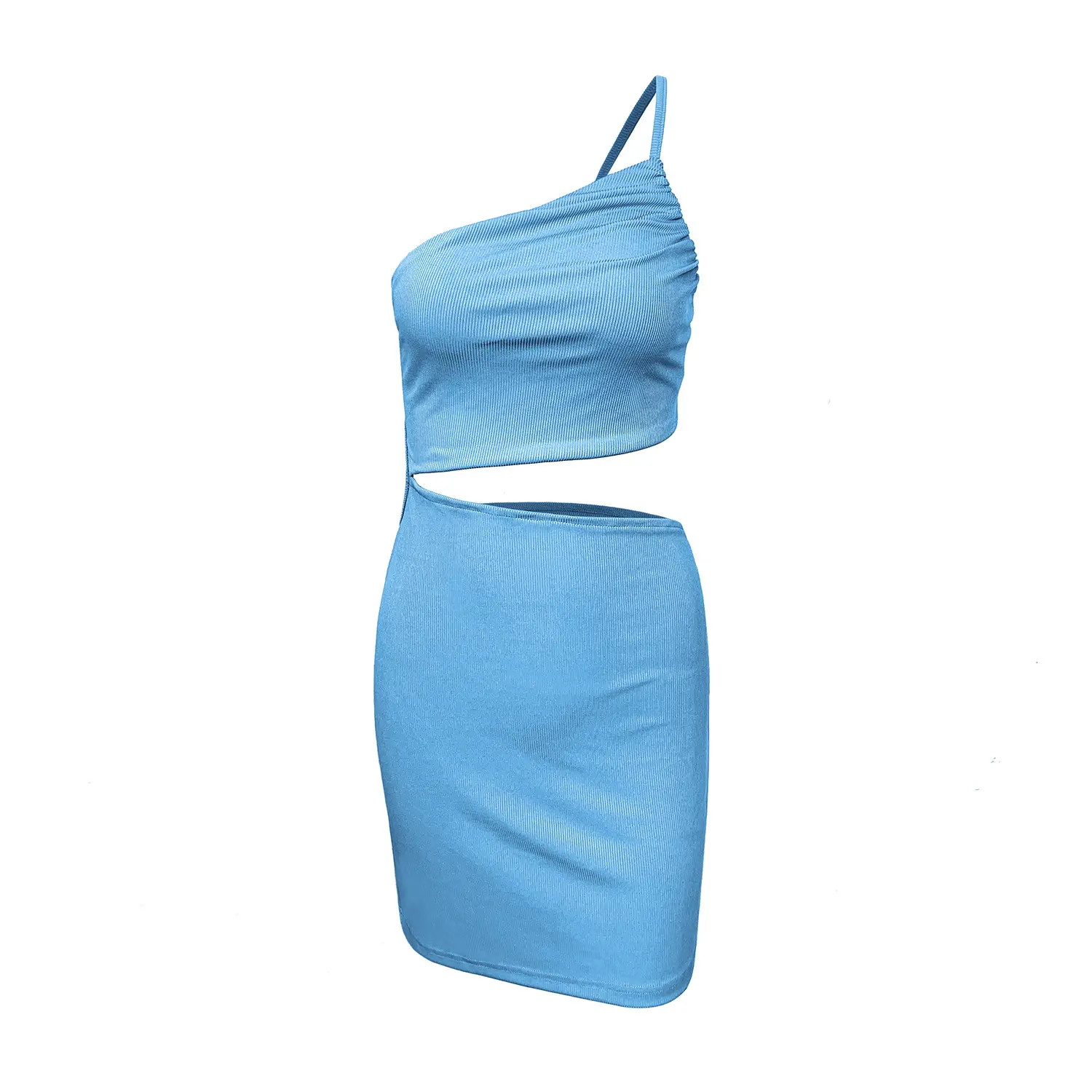 One Shoulder Hollow Hip-Covering Dress Women Summer - Image 9