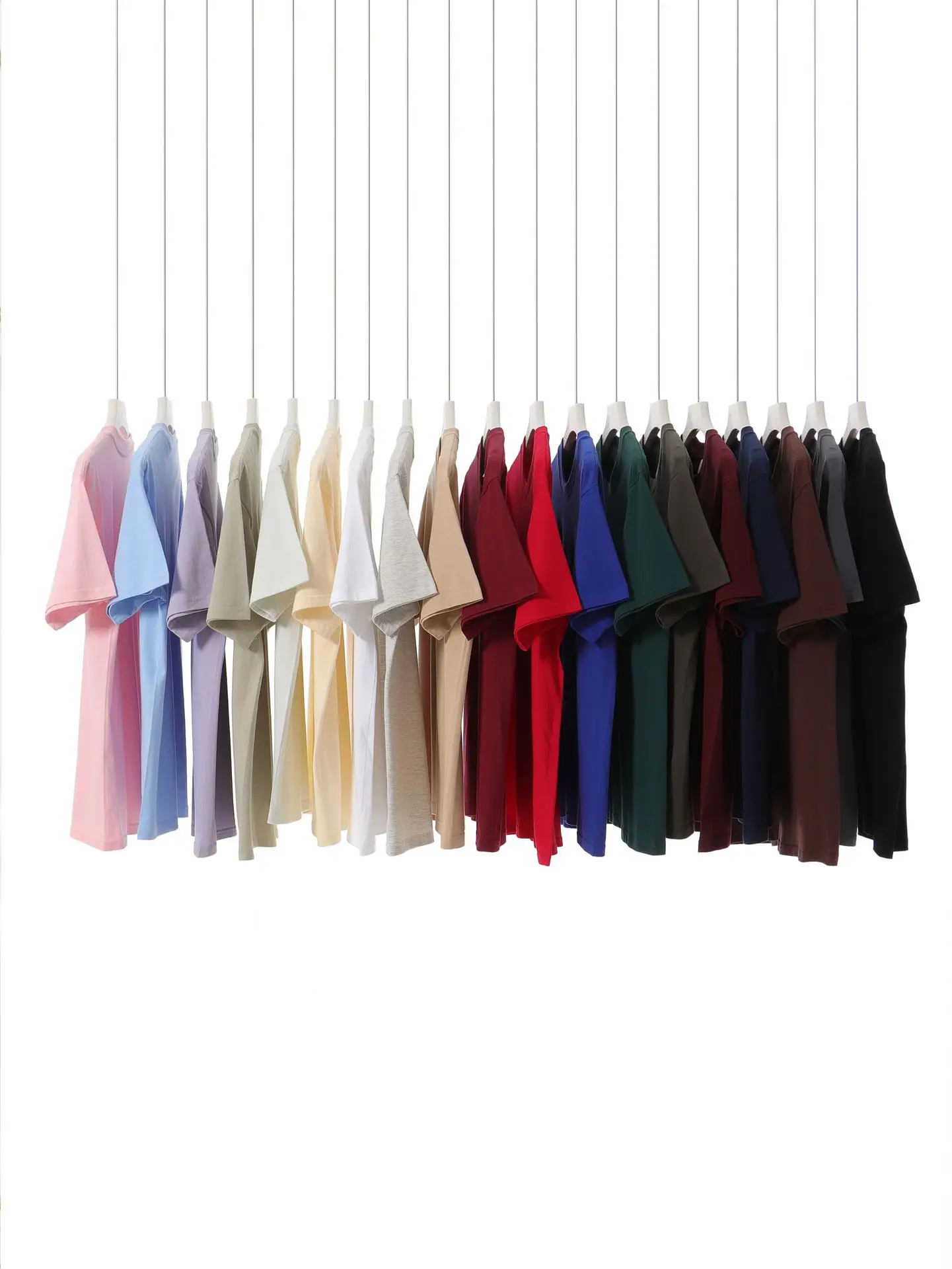 Men Blue Cotton T-Shirt Short Sleeve Loose Fit - Image 21