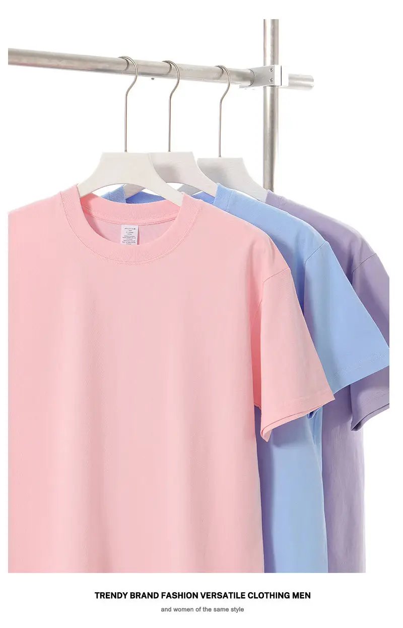 Men Blue Cotton T-Shirt Short Sleeve Loose Fit — feature 9