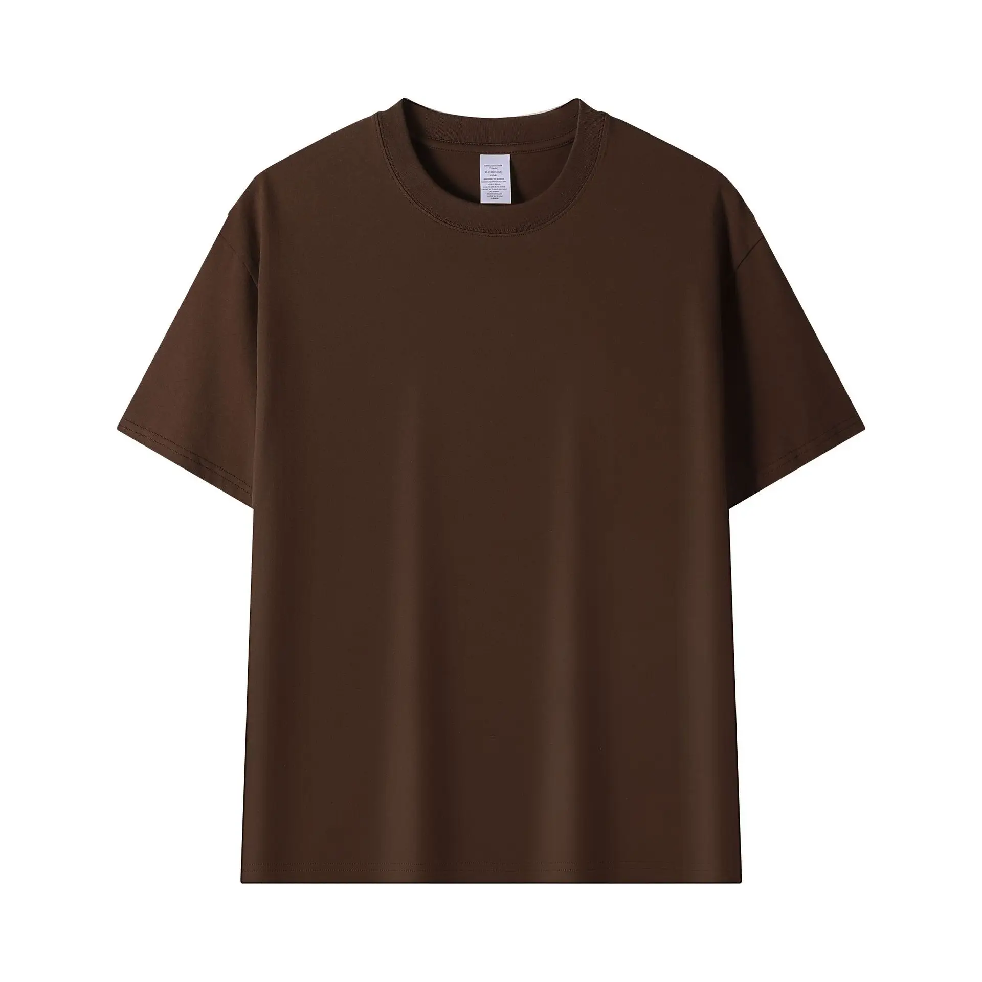 Men Blue Cotton T-Shirt Short Sleeve Loose Fit - Image 14
