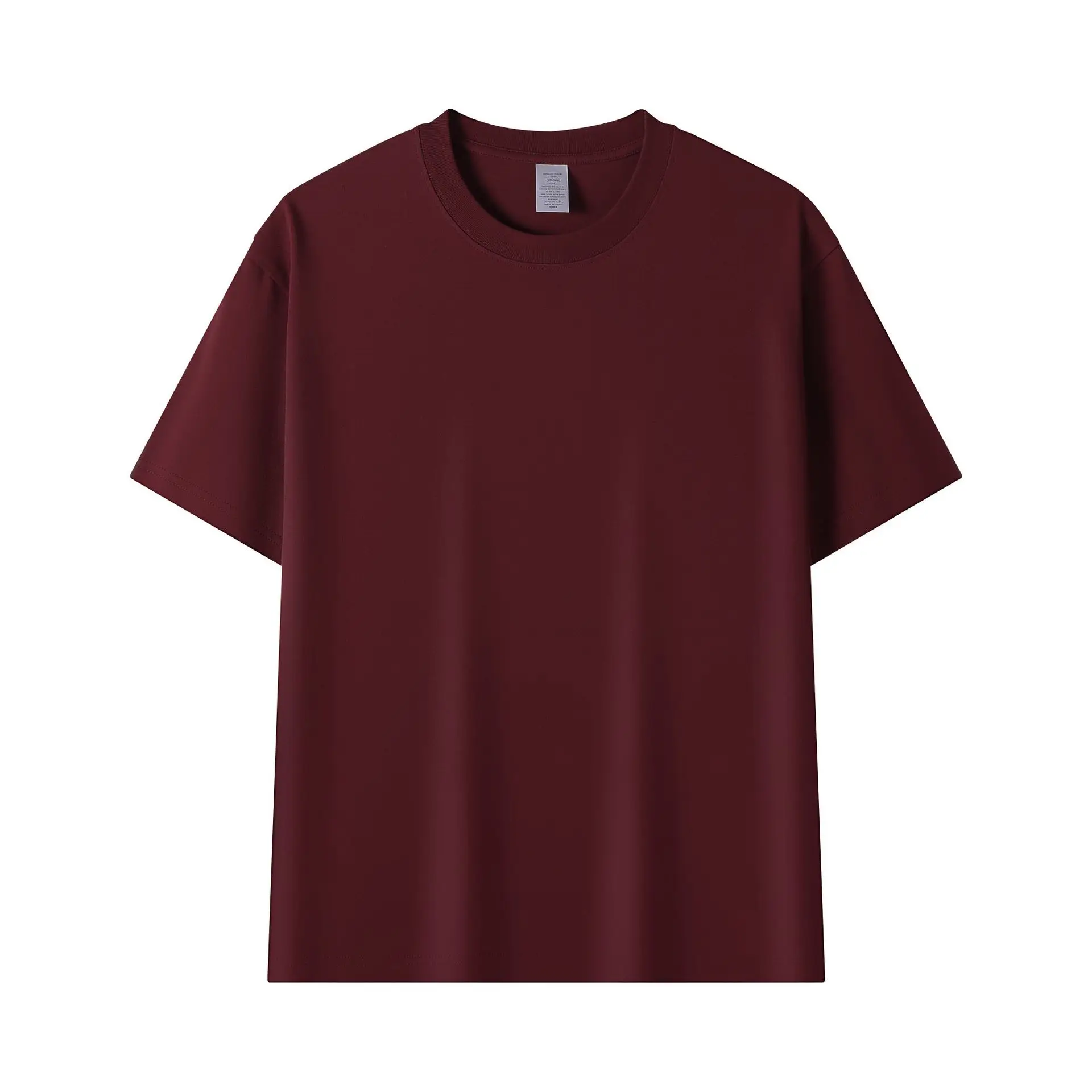 Men Blue Cotton T-Shirt Short Sleeve Loose Fit - Image 16