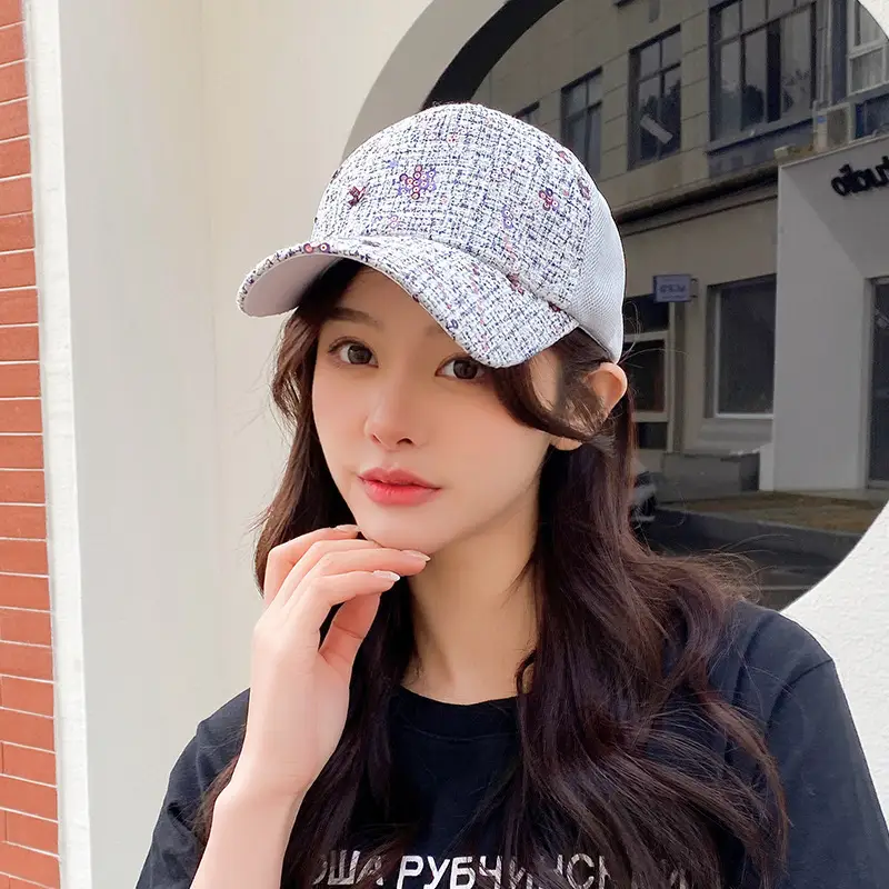 New Summer Women's Sequins Korean Style Cap - Image 6