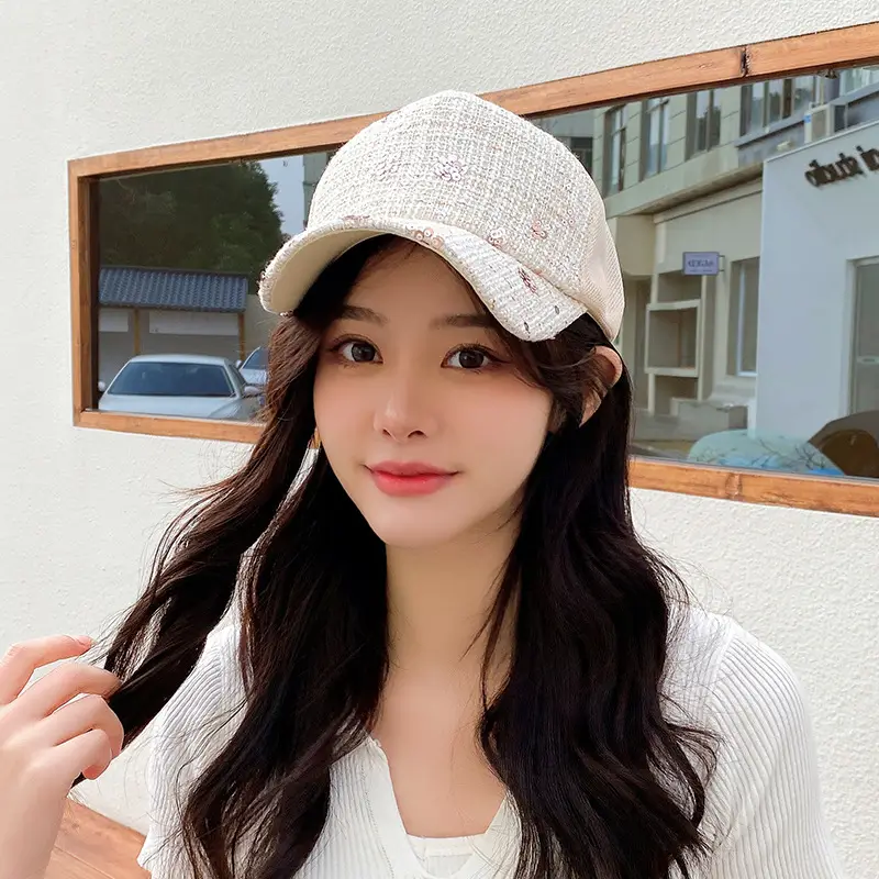 New Summer Women's Sequins Korean Style Cap - Image 5