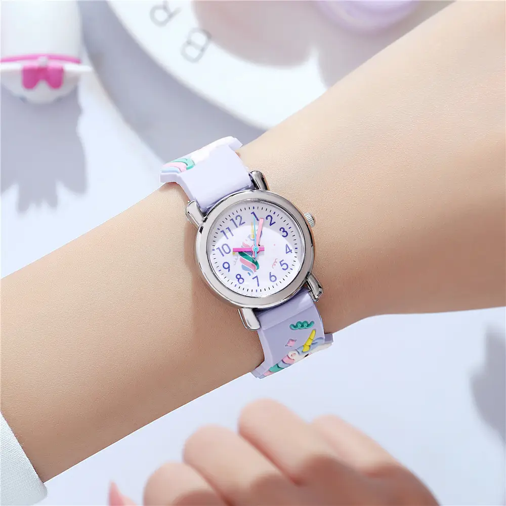 Children's Cartoon Quartz Watch Yellow Pat Pat Design