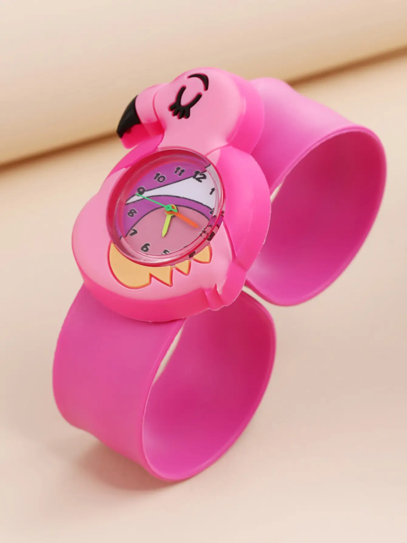 Children's Cartoon Quartz Watch Yellow Pat Pat Design
