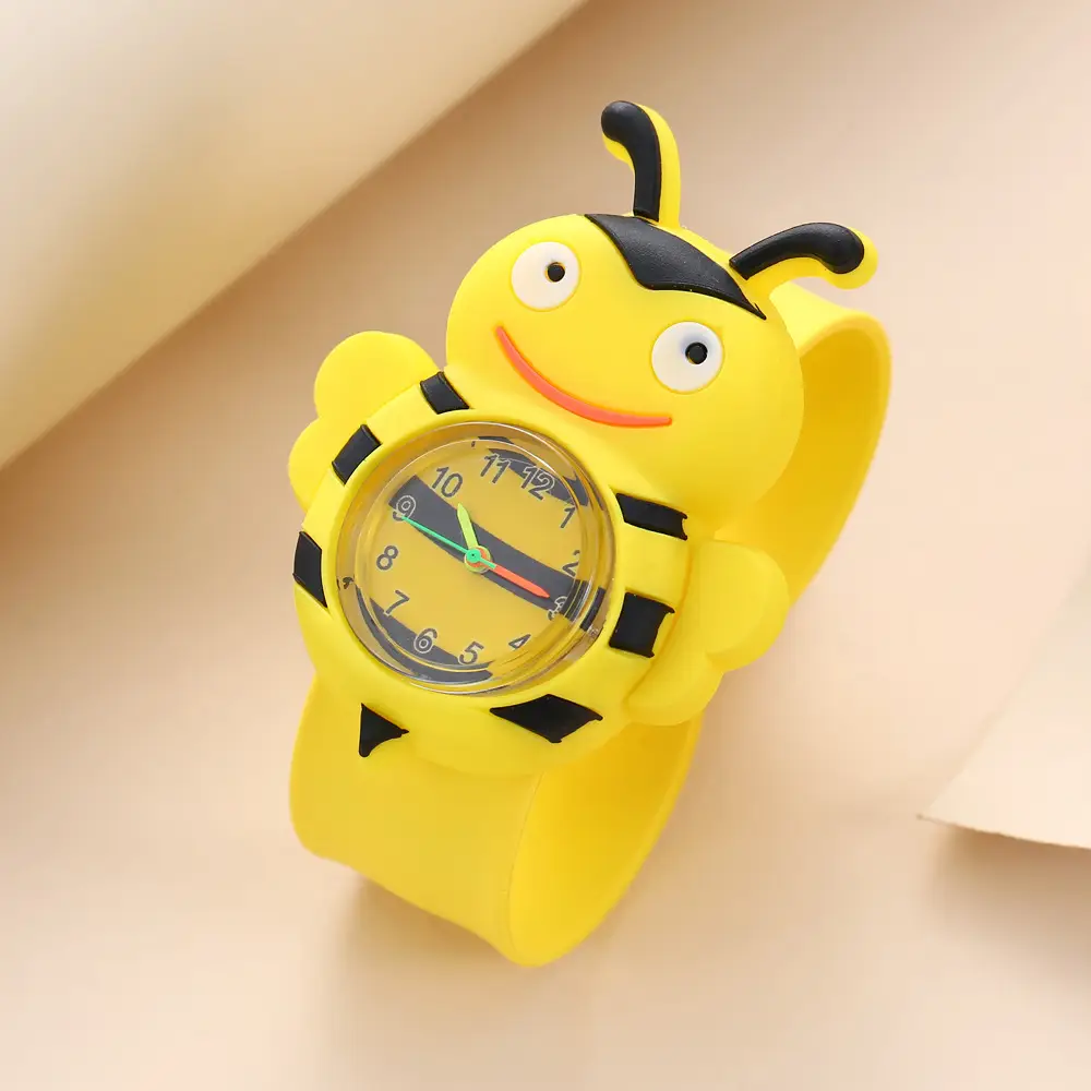 Children's Cartoon Quartz Watch Yellow Pat Pat Design