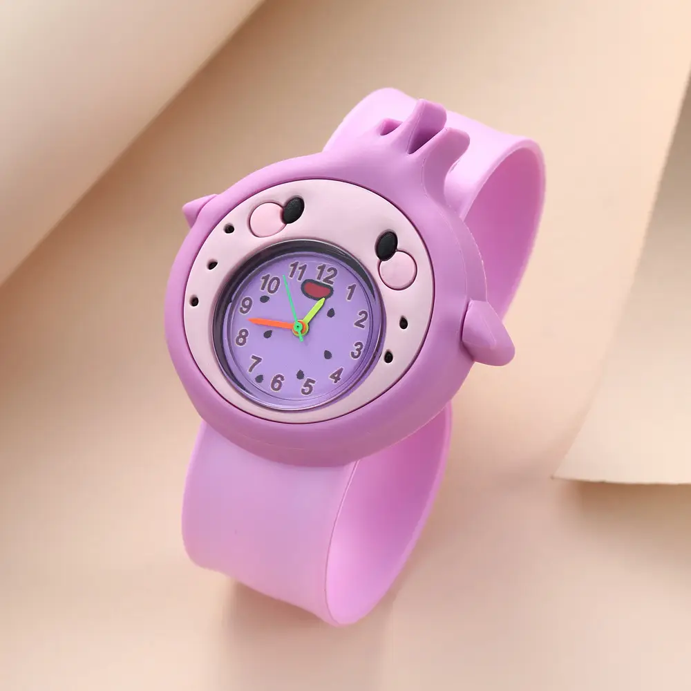 Children's Cartoon Quartz Watch Yellow Pat Pat Design