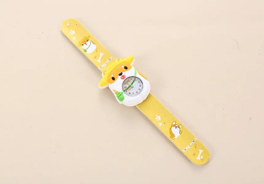 Children's Cartoon Quartz Watch Yellow Pat Pat Design