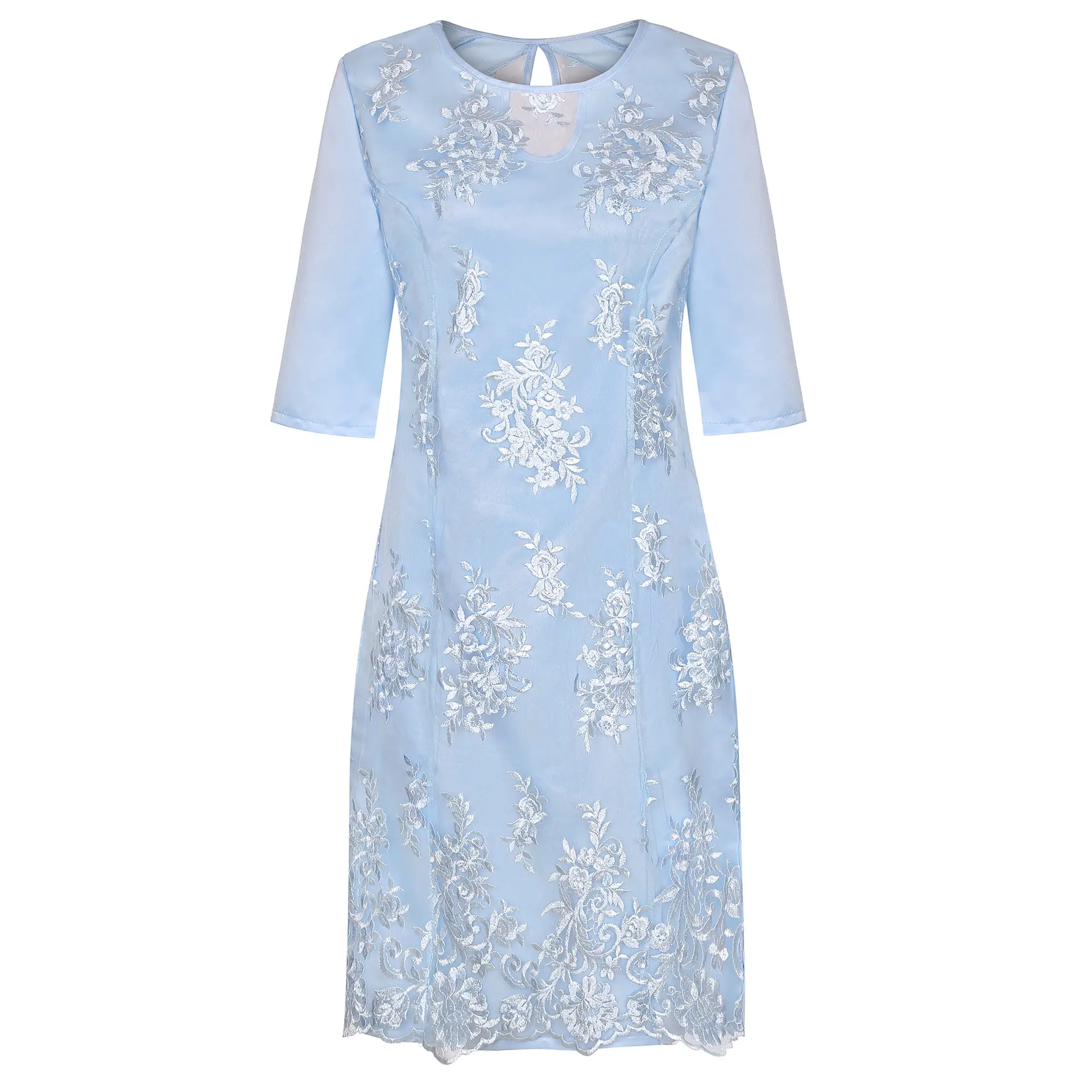 2022 Fake Lace Two-Piece Fat Girl Dress Large Size — feature 12