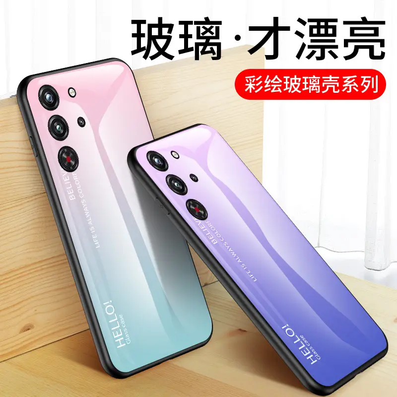 Helioi 10 Pro Gradient Painted Glass Phone Case - Image 11
