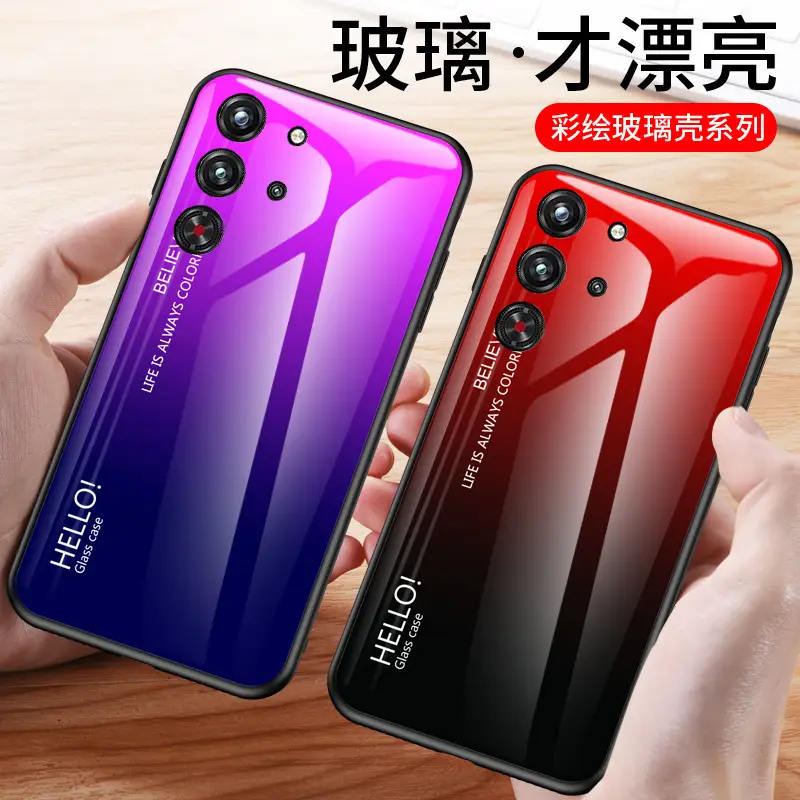 Helioi 10 Pro Gradient Painted Glass Phone Case - Image 14