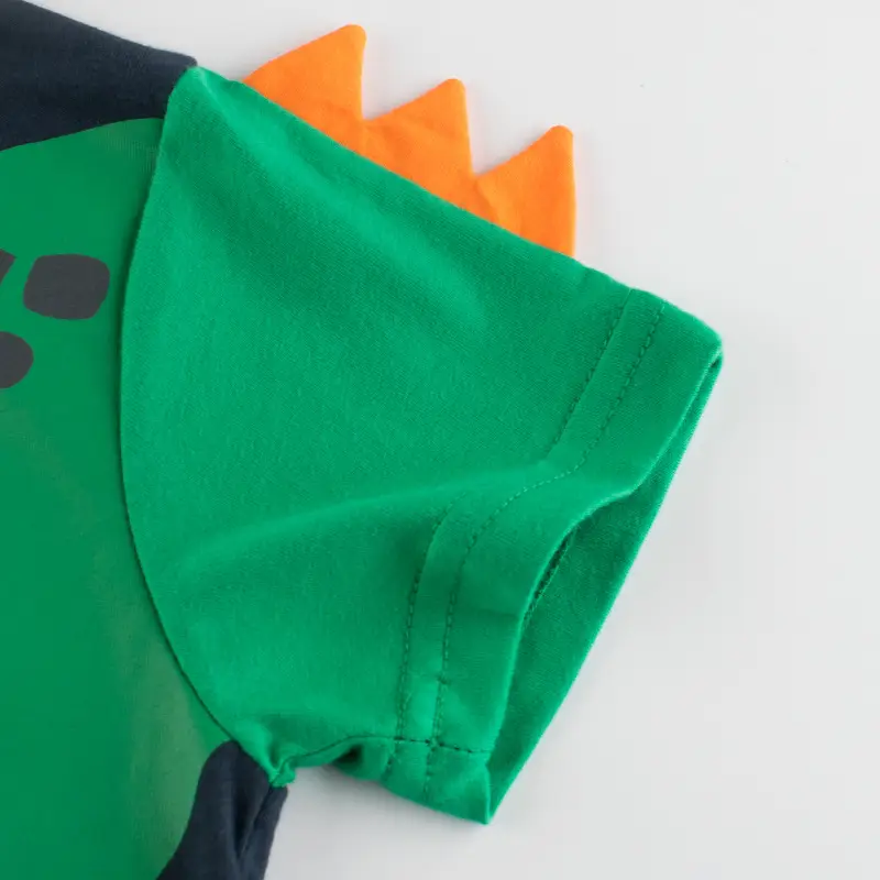 Green Short Sleeve T-Shirt for Boys Summer Wear