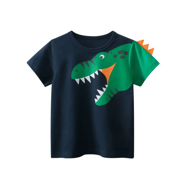 Green Short Sleeve T-Shirt for Boys Summer Wear