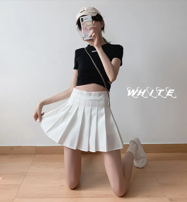 Women's Anti-Light A-Line Pleated Skirts Autumn Collection — feature 12