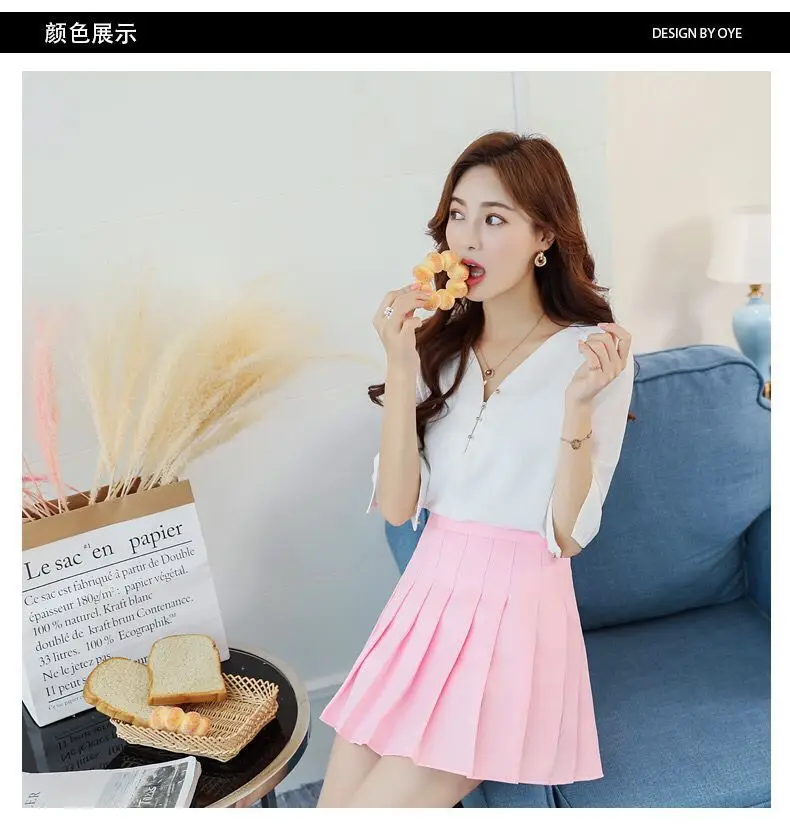 Women's Anti-Light A-Line Pleated Skirts Autumn Collection — feature 24
