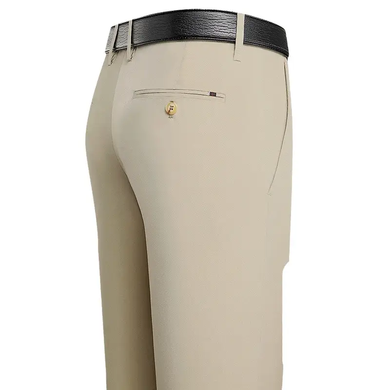 Men Black Straight Pants Summer Business Dress High-end - Image 7