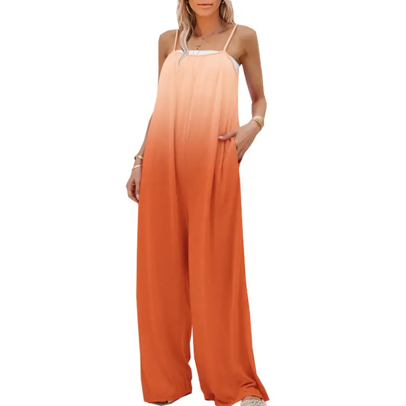 2025 Summer Loose Sleeveless High Waist Jumpsuit Large - Image 4