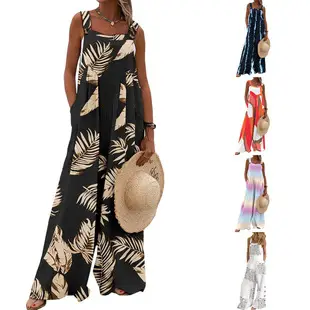 2025 Summer Loose Sleeveless High Waist Jumpsuit Large — feature 13