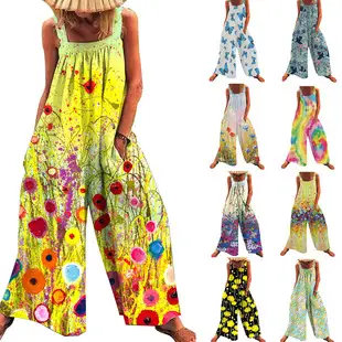 2025 Summer Loose Sleeveless High Waist Jumpsuit Large — feature 5