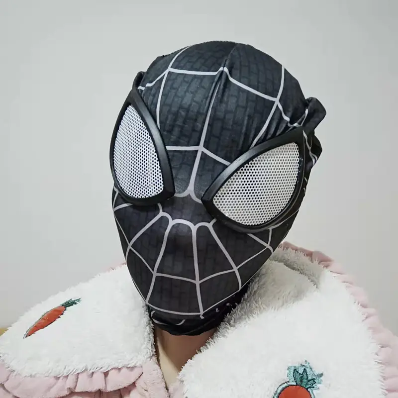 Miles Common Heart Same-style Spider-man Web Red Tight Headgear cos Funny Sand Sculpture Dress-up Mask
