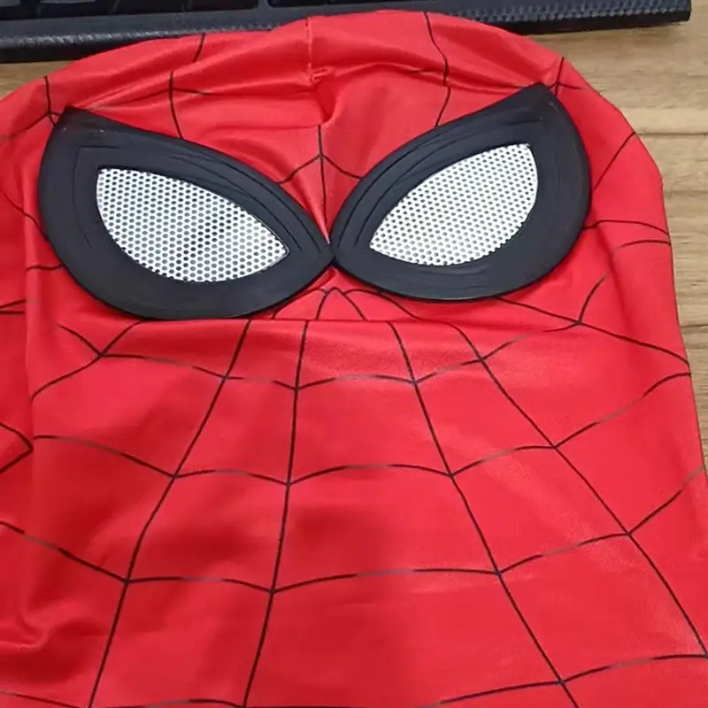 Miles Common Heart Same-style Spider-man Web Red Tight Headgear cos Funny Sand Sculpture Dress-up Mask — feature 11