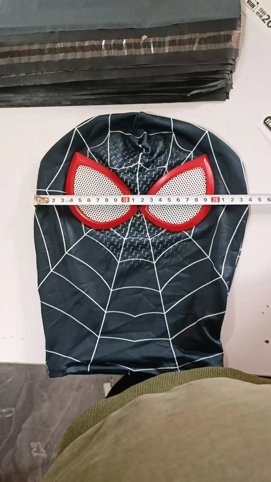 Miles Common Heart Same-style Spider-man Web Red Tight Headgear cos Funny Sand Sculpture Dress-up Mask — feature 2
