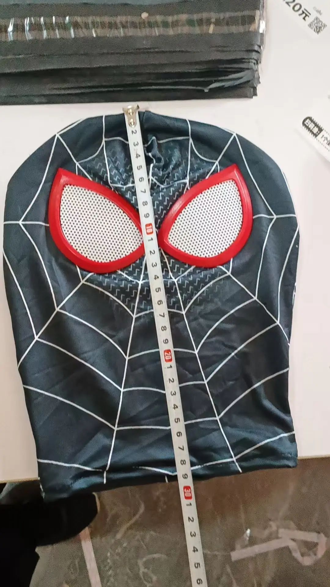 Miles Common Heart Same-style Spider-man Web Red Tight Headgear cos Funny Sand Sculpture Dress-up Mask — feature 3