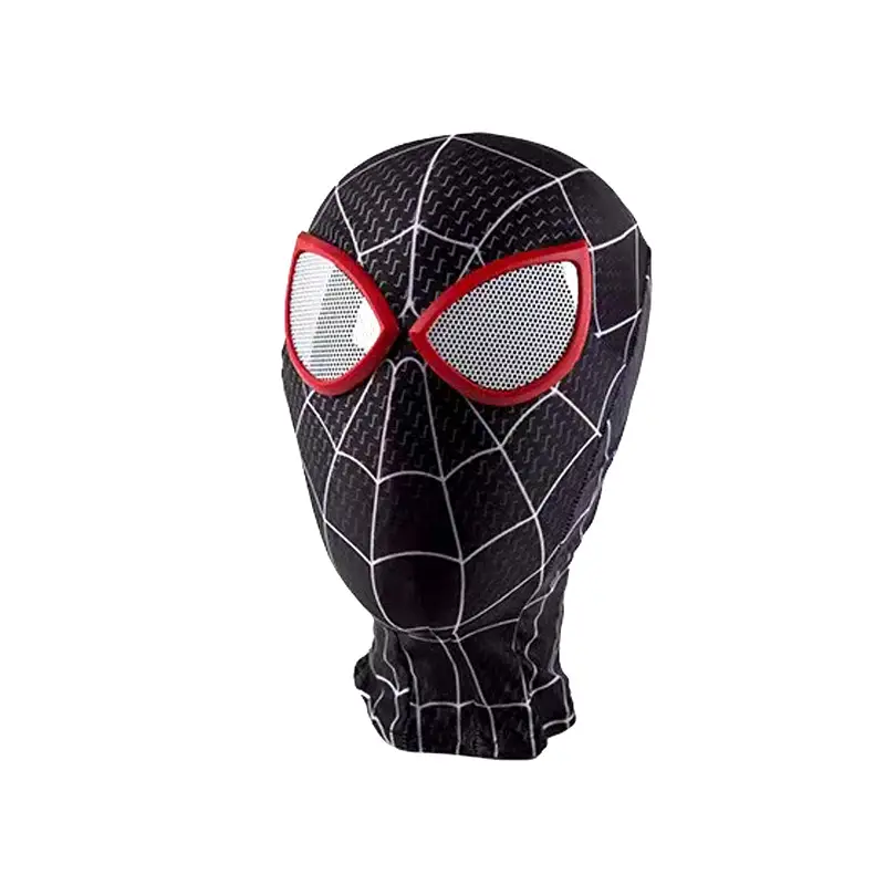 Miles Common Heart Same-style Spider-man Web Red Tight Headgear cos Funny Sand Sculpture Dress-up Mask