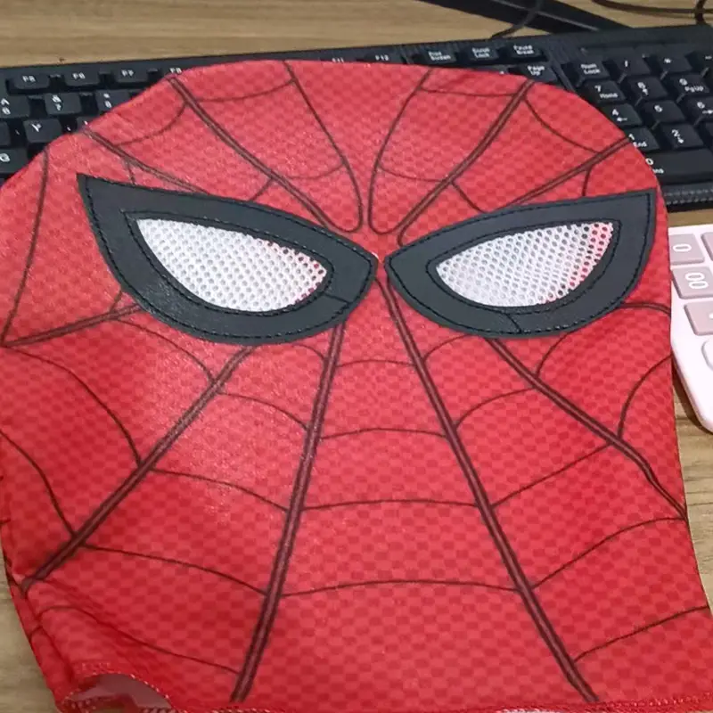 Miles Common Heart Same-style Spider-man Web Red Tight Headgear cos Funny Sand Sculpture Dress-up Mask