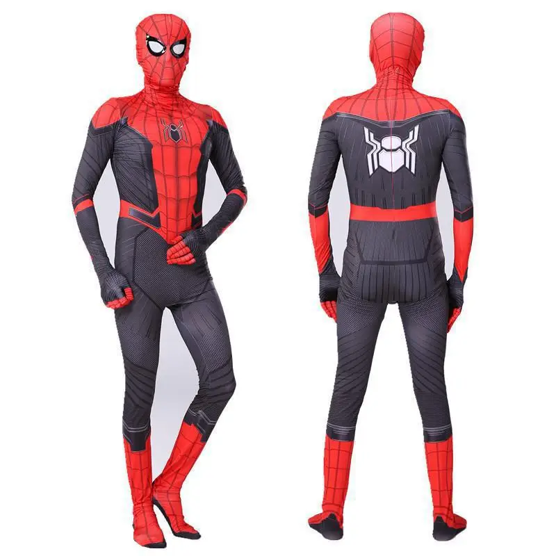 Spider Man Hero Costume Black Red Leotard for Kids