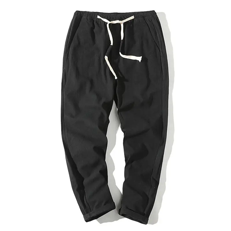 Men Cotton Linen Toe Pants Summer Large - Image 13