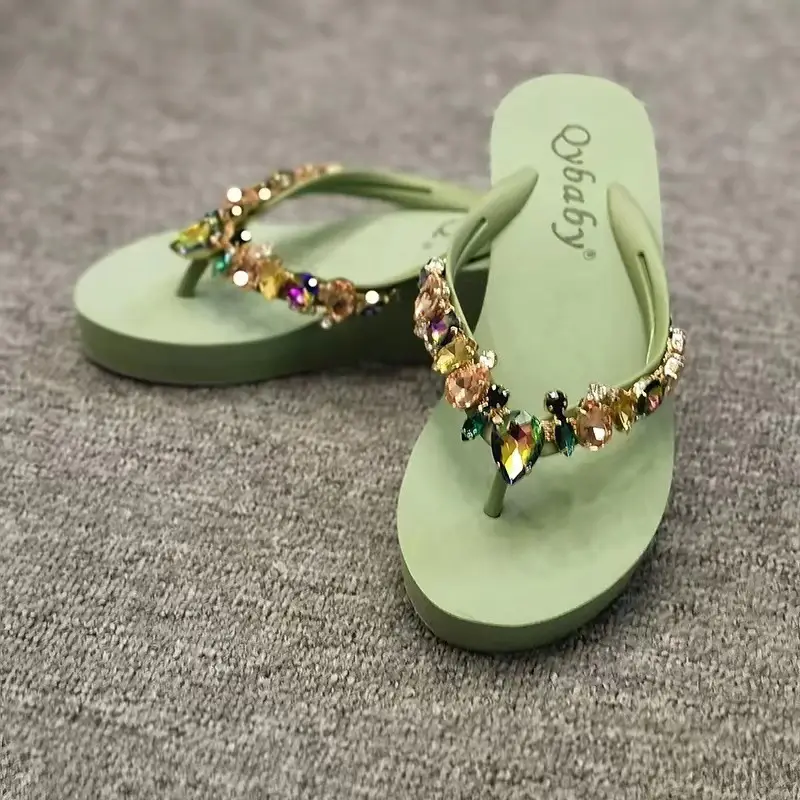 Women's Rhinestone Wedge Sandals 2022 Summer