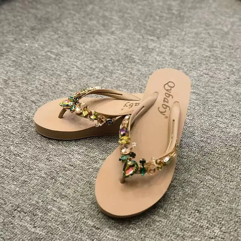 Women's Rhinestone Wedge Sandals 2022 Summer
