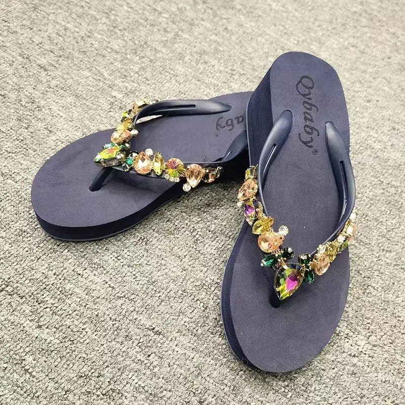 Women's Rhinestone Wedge Sandals 2022 Summer