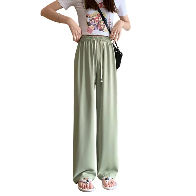 Purple Long-Tear White Loose Women's Pants - Image 26