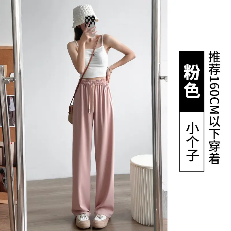 Purple Long-Tear White Loose Women's Pants - Image 9