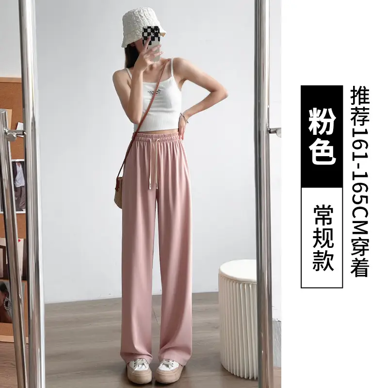 Purple Long-Tear White Loose Women's Pants - Image 10