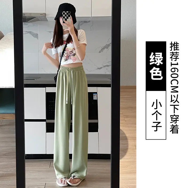 Purple Long-Tear White Loose Women's Pants - Image 13