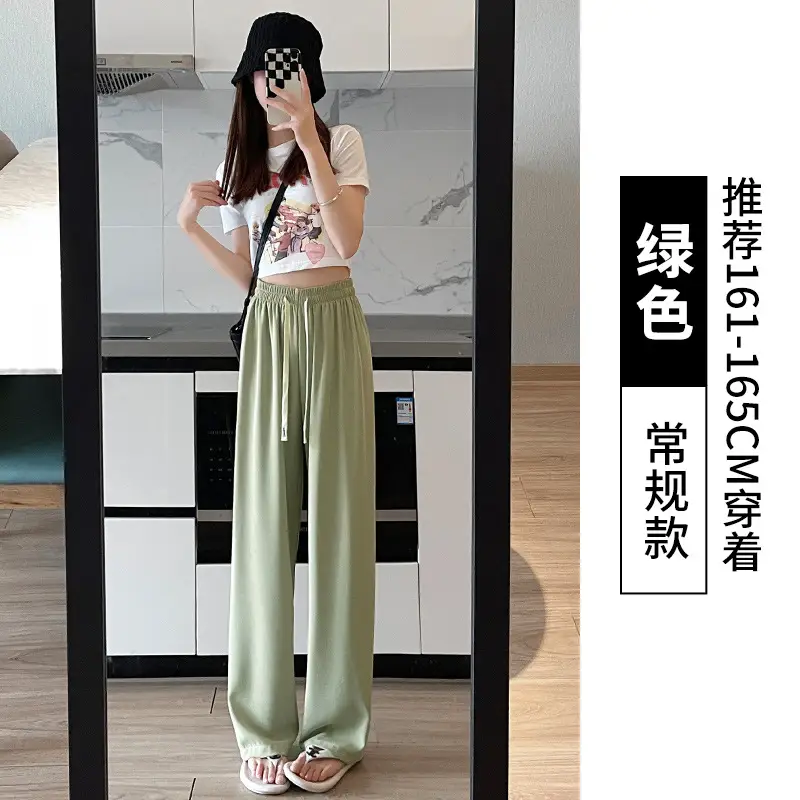 Purple Long-Tear White Loose Women's Pants - Image 14