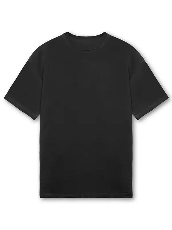 Men's White Cotton T-Shirt Large Short Sleeve